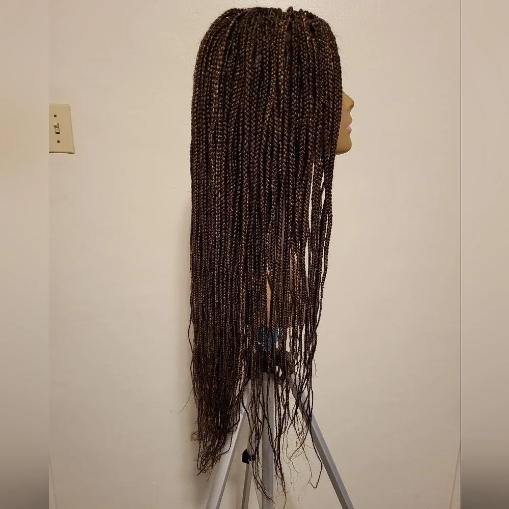 Braided Lace Front Wig - Brown